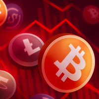 Crypto Crash 2022 Crypto Crash / #CryptoCrash 2022 depicting a graphic of cryptocurrencies falling.