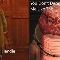 A meme about Zorayas two forms.