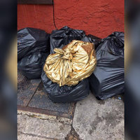 Gold Trash Bag