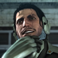 Jetstream Sam Thinking meme format and gif of the character scratching his chin from metal gear rising revengeance.