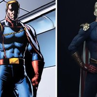 Homelander Homelander character from the boys comic and antony starr in the tv show.