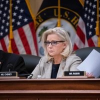 2022 January 6th Committee Hearings Congressman Thompson, Congresswoman Cheney, and Congressman Raskin at the January 6th hearings on June 9th, 2022.