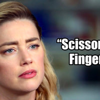 Amber Heard "Scissors For Fingers" Amber Heard Scissors For Fingers meme.
