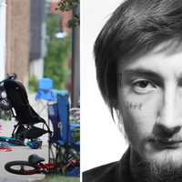 2022 Highland Park Parade Shooting image and one of the shooter Robert Eugene Crimo as his rapper persona.