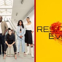 Resident evil tv series poster for the netflix adaptation depicting the cast.