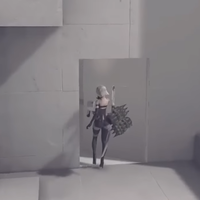 Nier Automata Secret Church depicting 2b in the video game entering a secret area.