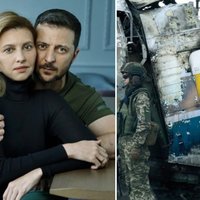 Volodymyr Zelenskyy and Olena Zelenska's Vogue Photoshoot images from the magazine shoot.