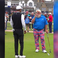 John Daly Smoking Next To Tiger Woods