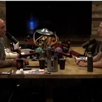 Mark Zuckerberg's 2022 Joe Rogan Experience Appearance Zuckerberg and Rogan sitting together, speaking during his podcast.