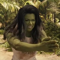 She Hulk Clapping meme depicting Tatiana Maslany as she-hulk in the marvel disney+ series clapping forcefully.