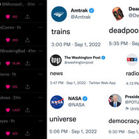Brands Tweeting One Word Brands, Companies Tweeting One Word on twitter depicting the amtrak trains post.