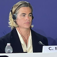 Dissociating Chris Pine Meme At Don't Worry Darling Press Conference.