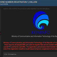 An image from the Bjorka thread describing the KOMINFO hack. 