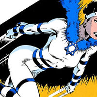 Sabra (Israeli Marvel Superhero) Sabra Israeli Marvel Superhero depicting the character from the comics with a star of David on her headband and chest.