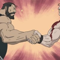 Fullmetal Alchemist Handshake Fullmetal Alchemist Handshake meme depicting Alexander Armstrong and Sig Curtis from FMA: Brotherhood.
