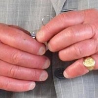 King Charles' Sausage Fingers King Charles Sausage Fingers meme depicting the large fingers of King Charles III.