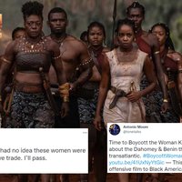 Examples of the #BoycottWomanKing social media campaign from users boycotting the Woman King movie.