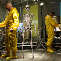 Heisenbones meme depicted in a scene from breaking bad.