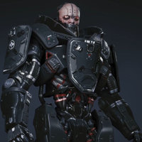 Adam Smasher from cyberpunk 2077.