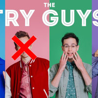 Ned From the Try Guys Cheating Scandal depicting the four members with ned crossed out.