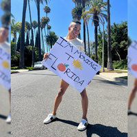 Christian Walker I'm moving to florida poster.