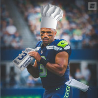 Let Russ Cook Russell Wilson in a chef's hat.