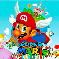 An image of the Super Mario 64 audio uploaded to soundfont