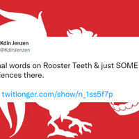 2022 Rooster Teeth Workplace Misconduct Allegations Rooster Teeth Workplace Misconduct Allegations depicting the company logo and a related tweet.