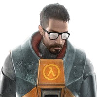 Lambda Males example depicting Gordon Freeman from half life.