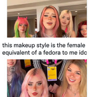Pink Nose E-Girl Makeup Pink Nose E-Girl Makeup meme example.