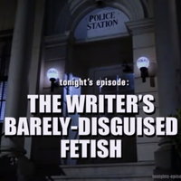 The Writer's Barely-Disguised Fetish The title card from the meme.