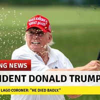 breaking news parody trump is dead in reference to the #TrumpIsDead hoax.