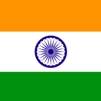 The flag of India.