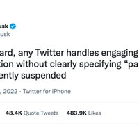 2022 Elon Musk Twitter Parody Account Bans
