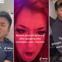 Why were Chainsaws Invented tiktok trend.