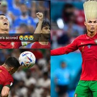 Christiano Ronaldo scoring