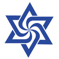 Raëlism Raelism symbol depicting a star of david with a swirl of lines in the middle.