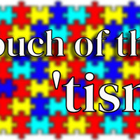Touch Of The 'Tism Touch Of The Tism meme and catchphrase depicting the slang term on a puzzle background.