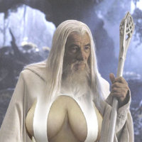Gandalf Booba / Gandalf Big Naturals meme.