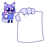 onii holding a picture