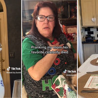 TikTok examples of celebrity death prank reactions