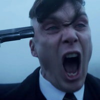Tommy Shelby Holding a Gun meme.
