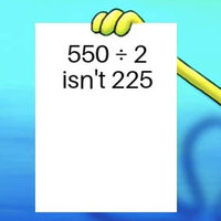 550 ÷ 2 = 225 550 ÷ 2 = 225