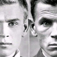 Soldier Face After Years of War meme.