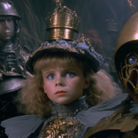 AI Generated 80s Dark Fantasy example.