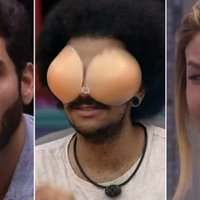 Three images from Big Brother Brazil
