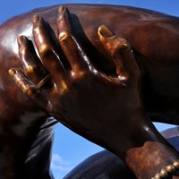 mlk the embrace statue boston.