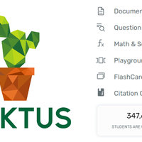 Caktus AI logo and site stats.