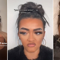 Three examples of people doing the trend