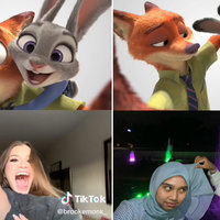 Nick and Judy Selfie tiktok Trend.